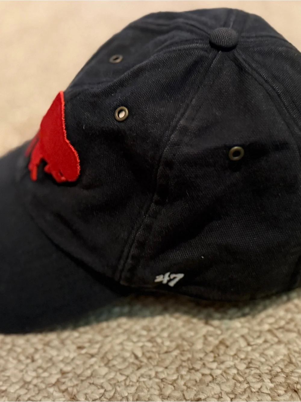 RARE: Men's Carhartt x '47 Black Buffalo Bills Team Clean-Up Adjustable Hat